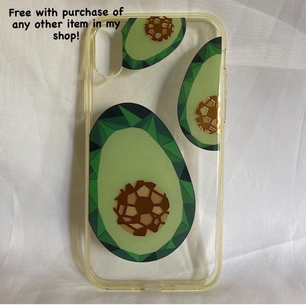 🆓 • Avocado iPhone XS Case 💚 **FREE WITH BUNDLE**